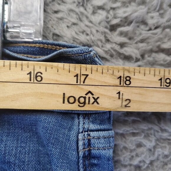 Levis Jeans Womens Size 16 Blue 505 Straight Stretch Denim Classic - Picture 6 of 13